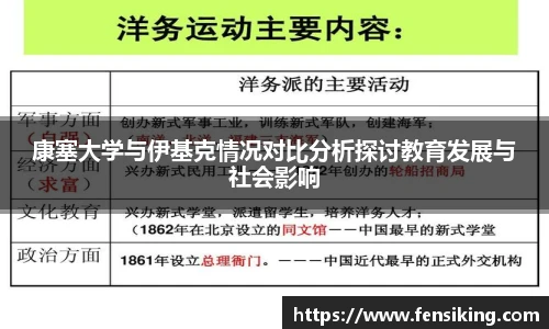 康塞大学与伊基克情况对比分析探讨教育发展与社会影响